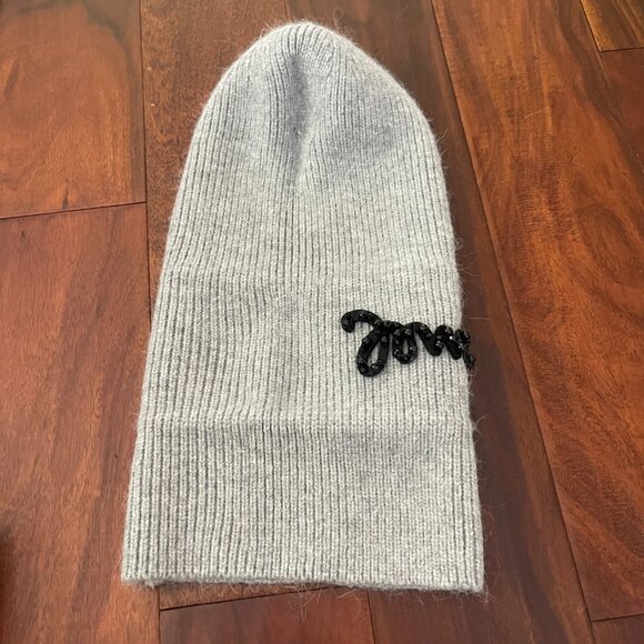 NWT Rabbit Hair Double Folded Edges knit beanie/hat main image 13